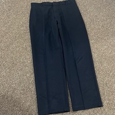 VTG Men  s Levi  s Action Slacks Dress Pants 90s Straight Leg Fits 34x30 Navy Work