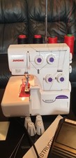 Janome 8002DX Overlocker Sewing Machine 4-Thread .Very good Condition