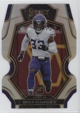 2022 Panini Select Premier Level Silver Prizm Die-Cut Brian Asamoah II #165 uk2