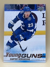 CARTER VERHAEGHE - 2019-20 Upper Deck # 224 - Young Guns - Rookie Card RC