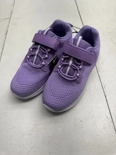 Runside Solid Purple Mesh Athletic Slip on Sneakers Kids Size 2