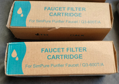 New open box Pair(2) of SimPure Q3-600A T33 Filter Cartridge for Q3-600 A Faucet