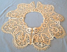 Vintage COLLAR  Bobbin Lace   Trim Bodice Sew Craft 