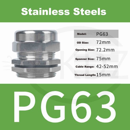 Kabelverschraubung PG7-PG63 Metrisch Metal Verschraubung M10-M100 Edelstahl IP68 - Bild 118 von 118