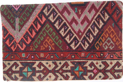 hand woven 24"x16" Kurdish Herkhi pillow covers ridge cushion kelim area rugs - Picture 2 of 3
