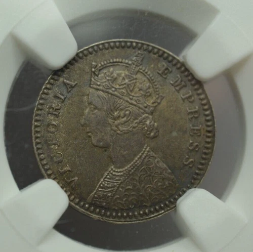 British India 1886C 2 Anna NGC MS 63 KM# 488