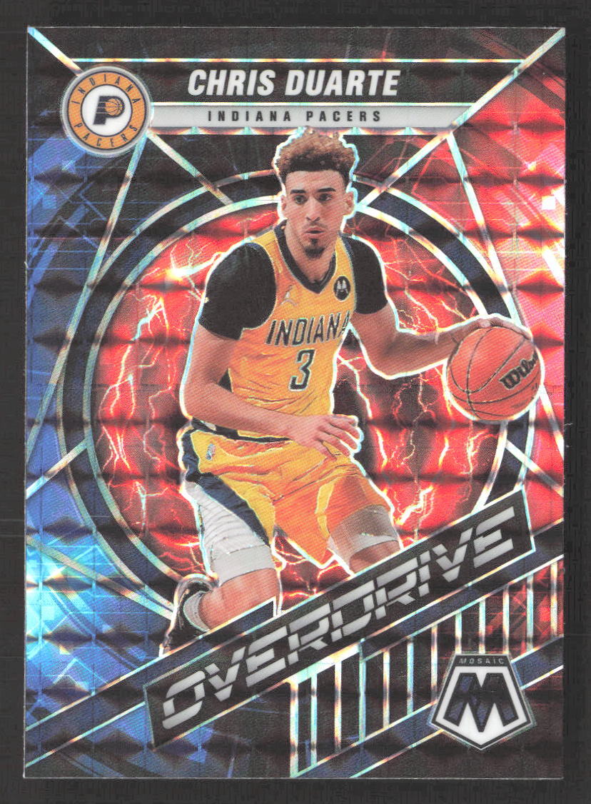 2021-22 Panini Mosaic Chris Duarte #22 Overdrive Pacers