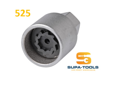 VW Felgenschloss 525 Code E Schlüssel Nuss Wheel Lock Key Supa-Tools