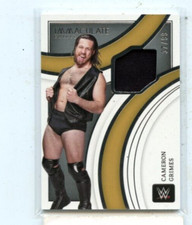 CAMERON GRIMES 2022 PANINI WWE IMMACULATE NXT WORN RELIC #D /99