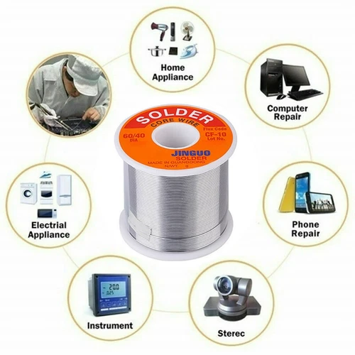 60/40 Tin lead Solder Wire Rosin Core Soldering Kit Tool 2% Flux Reel 0.5mm-2mm - Picture 7 of 14