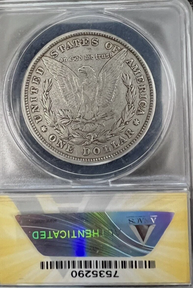 1878 8TF $1 ANACS VF 25 Details (Cleaned) Morgan Silver Dollar - Image 4 of 4