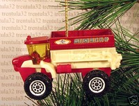 Seeding Sowing Machine 4x4 Farm Tractor Farming Christmas Ornament Dark Red Xmas Seeding Sowing Machine 4x4 Farm Tractor Farming Christmas Ornament Dark Red Xmas