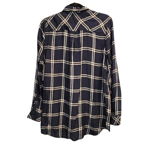 Sonoma | Camisa a Cuadros Cuello Abotonado Azul Blanco Nueva con Etiquetas Mujer Talla L - Imagen 2 de 6