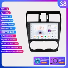 8+128GB CarPlay Android QLED Radio GPS DSP For Subaru Forester Impreza 2012-2014