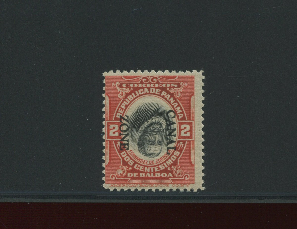 Canal Zone 39e Invert & Overprint Reading Down ERROR Mint Stamp