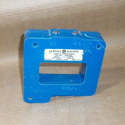GE 343L693G6 CURRENT TRANSFORMER RATIO 600:5 AMPS 600V 343L693G GENERAL ELECTRIC