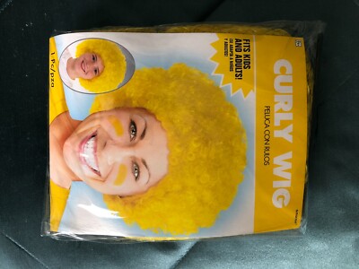 Party City Yellow Wig Party Wig Fits Adults and Children