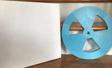 NEW Super-8 1200/1600 ft blue plastic reel  white box w/lid COMBO set for Elmo