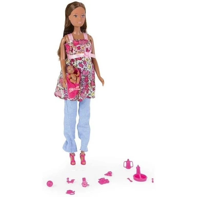 Steffi Love Welcome Baby Muñeca Embarazada Barbie Feliz Familia Clon AA Foto 2 de 2