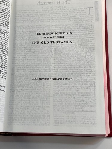 Holy Bible New Revised Standard Version 1990 Hardcover American Bible Society - Picture 5 of 11