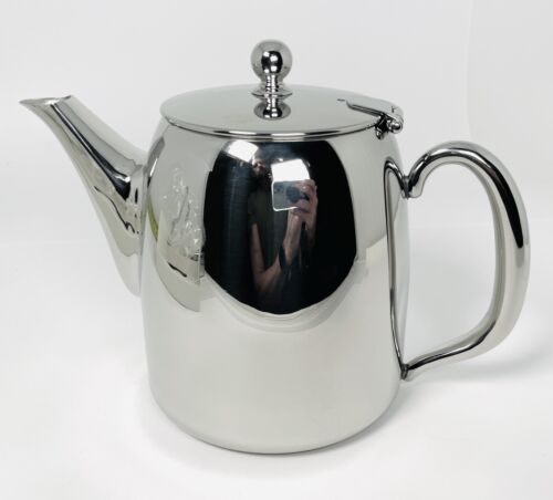 Carlisle 32oz Stainless Steel Coffee Pot Teapot Restaurant Serving Coffee Pot - Picture 1 of 10
