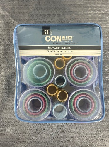 Curler Lot Conair Voluminous Curls Mesh 31 Pack Heatless Curler Rod Set Hot Pink - Picture 3 of 6