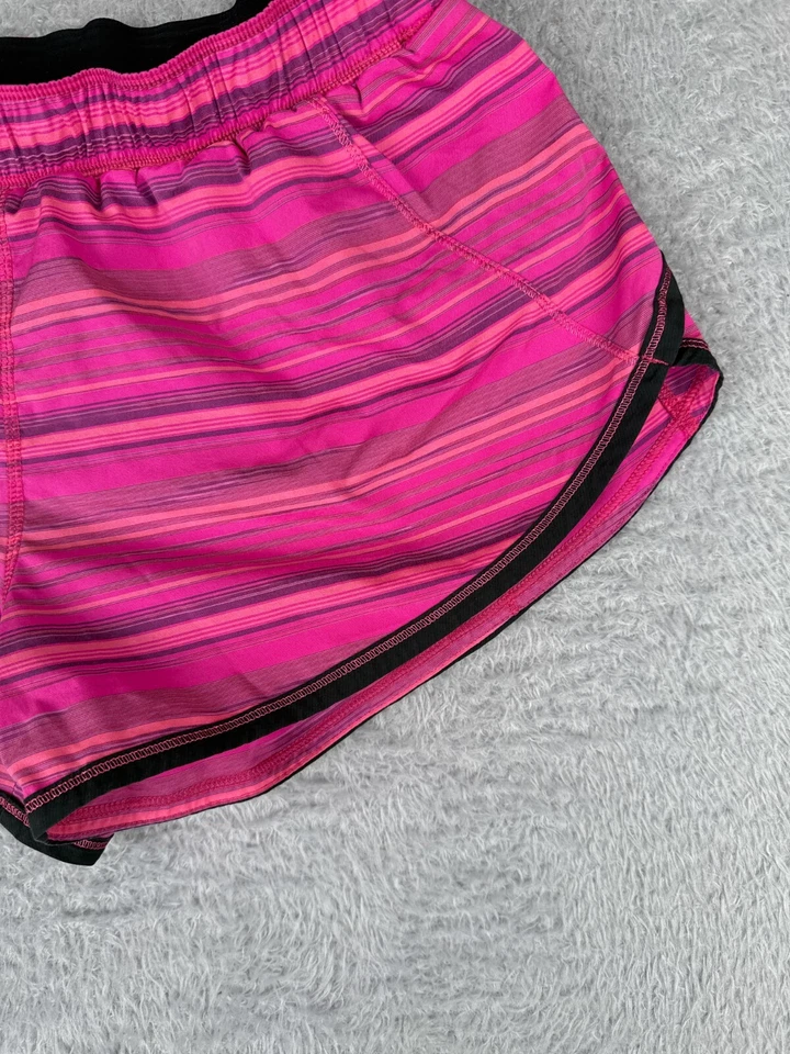 Pantalones Cortos Lululemon Mujer 6 Rosa Correr Roll Down Cortos Tela Extreme 3" Gimnasio W7647S Foto 2 de 4