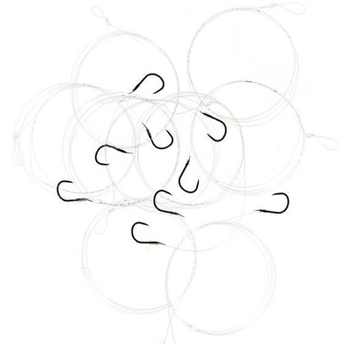 Fishing Hooks to Nylon x 60 With Loops Barbless Coarse Match Carp 10