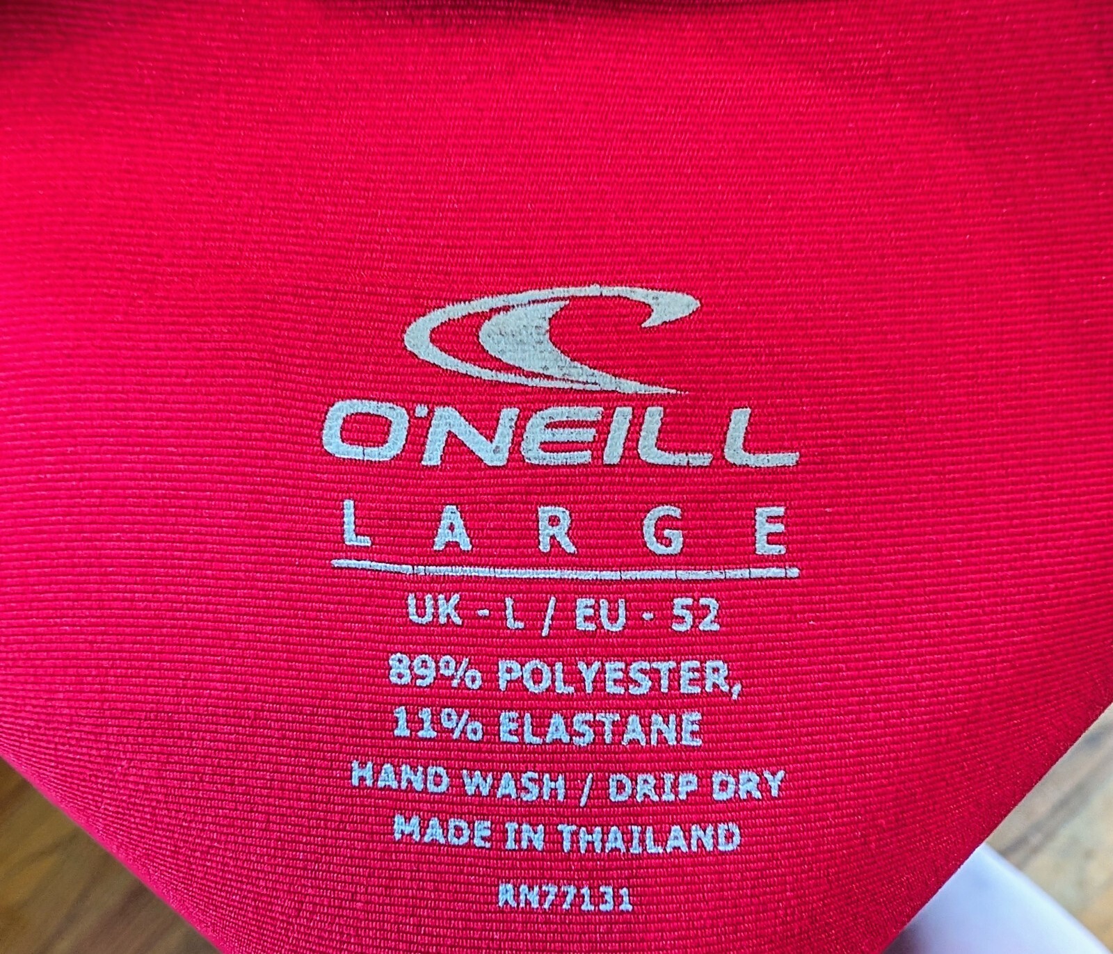 ALTRA T shirt uomo O'Neil Surfer tavola rossa taglia large 50+ UV spiaggia surf oceano