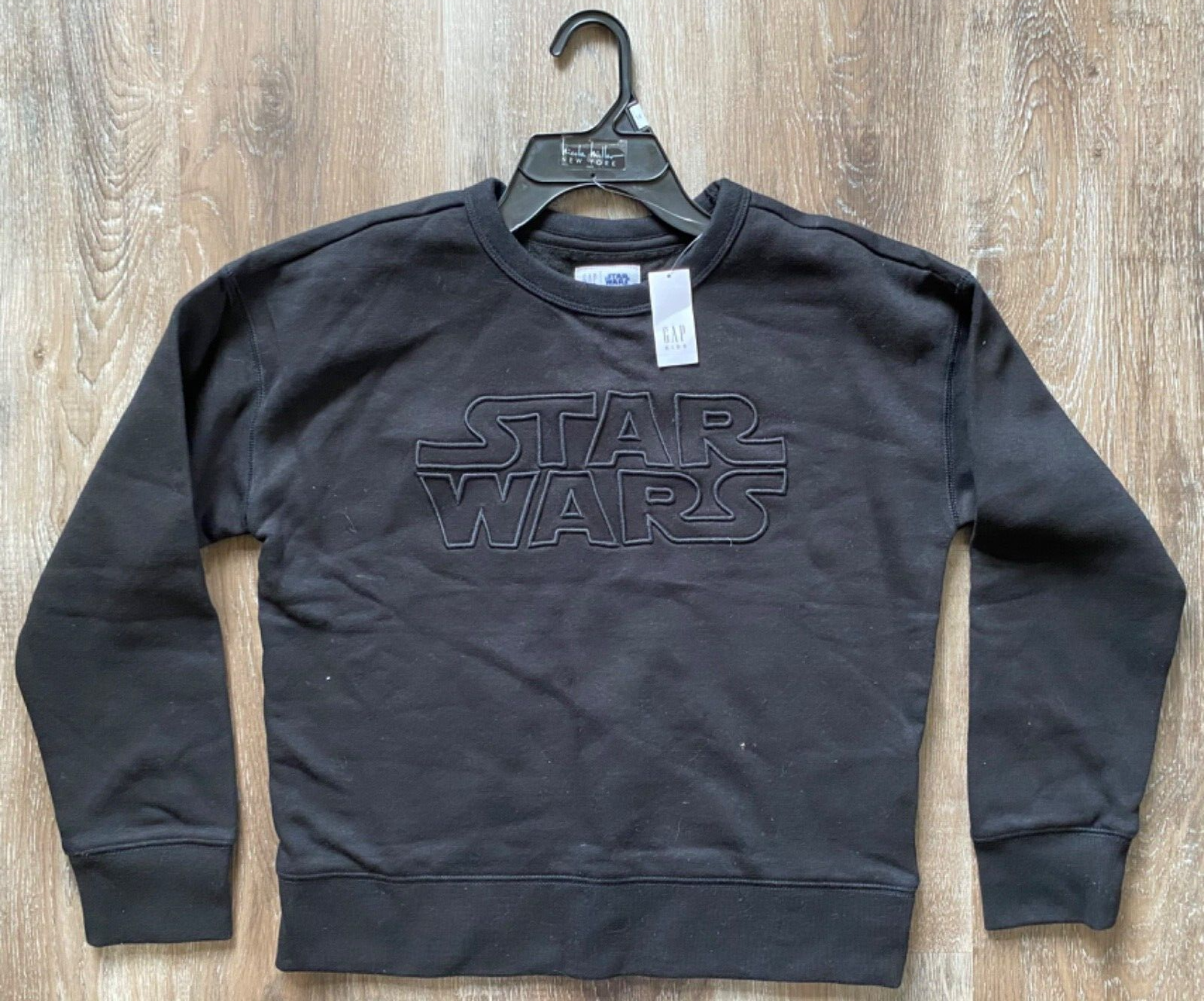 GAP KIDS & STAR WARS collab~NEW~Black Long Sleeve Sweatshirt~LARGE~10~NWT
