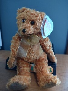 Teddy  100 year Ty Retired Beanie Baby Teddy Bear - old face bear