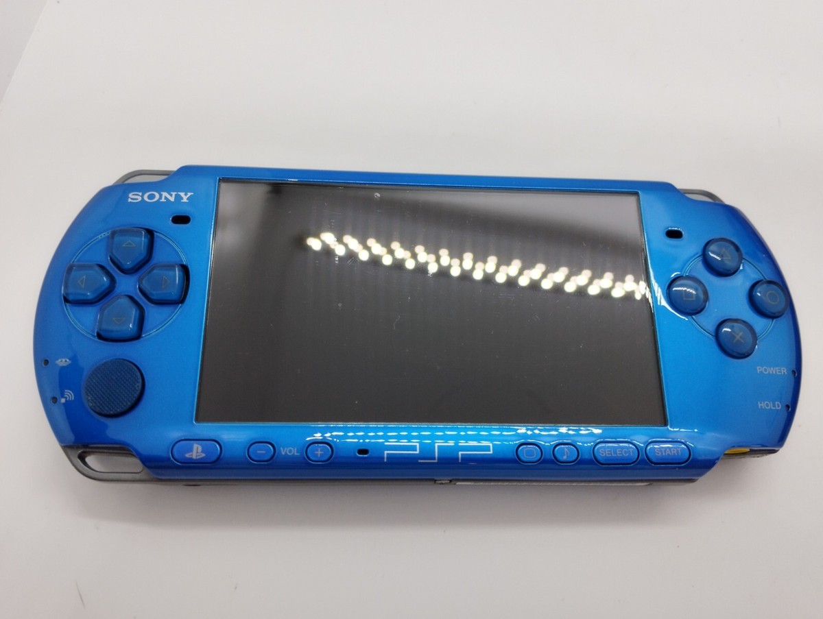 Sony PSP 3000 Blossom Blue Console w/Charger playstation
