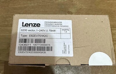 One Lenze E82EV751K2C Frequency Inverter New In Box Expedited Shipping