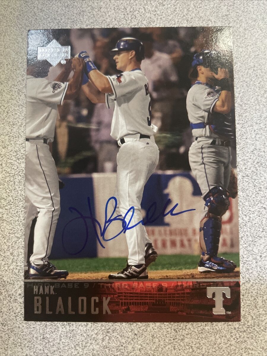 【海外輸入】 Deck Upper 2003 Autographed Blalock Hank Card Texas #88 2002年~