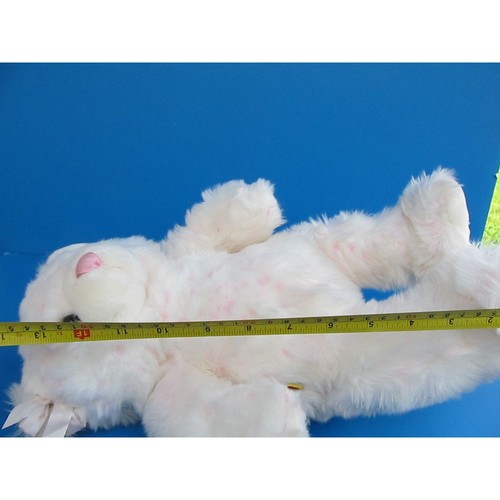Build-A-Bear Cotton Candy Teddy Bear With Pink Spots & Ribbon 16" - Picture 7 of 8