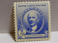 SCOTT # 887 DANIEL FRENCH FAMOUS AMERICAN 5 CENT STAMP - MNH