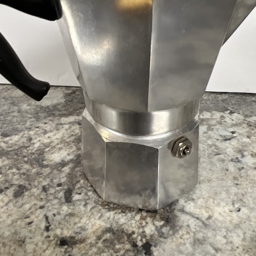 Bialetta Moka Express Pot Made in Italy F25 Aluminum 1 Cup Coffee Maker - Picture 7 of 16