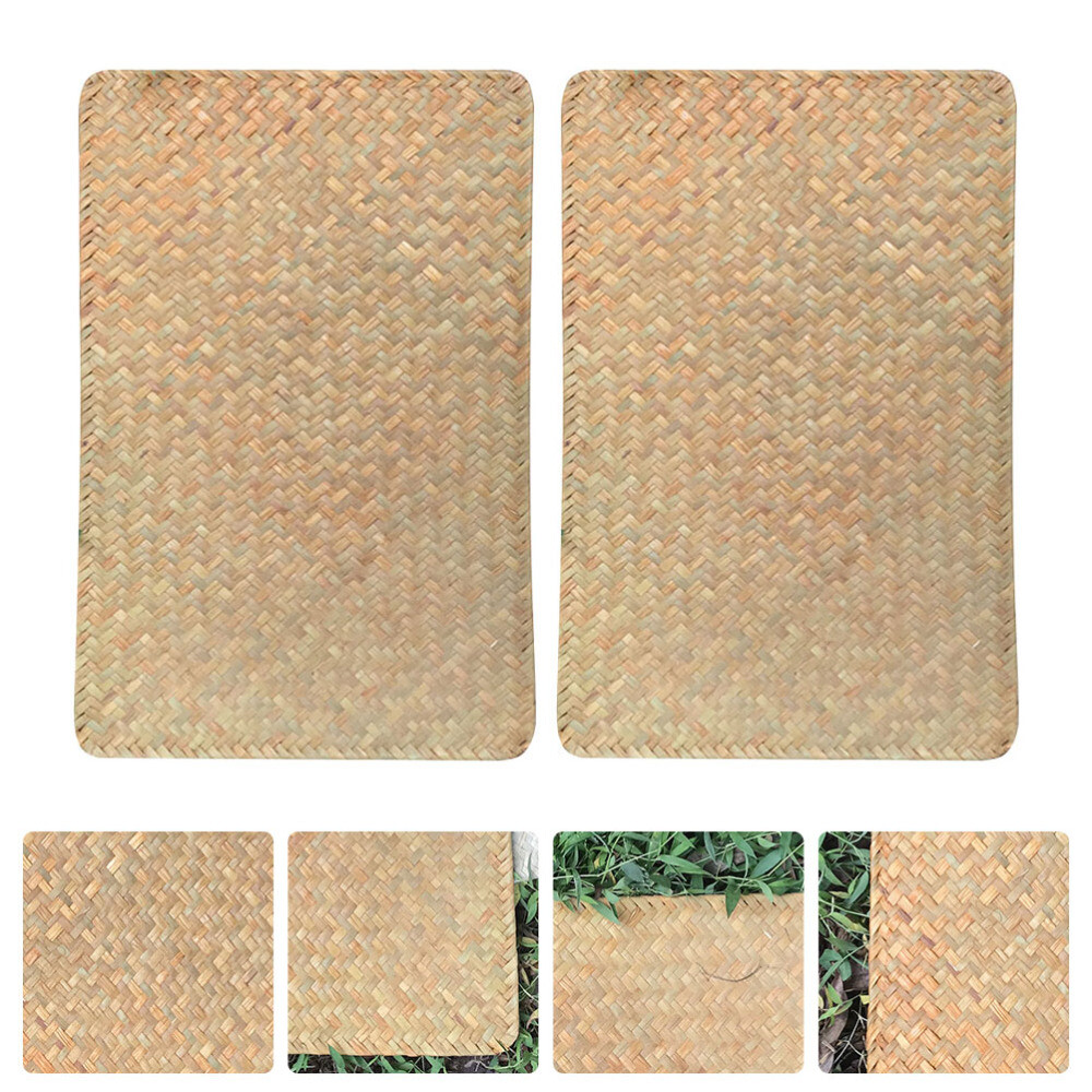 2pcs Woven Rattan Placemats Tea Cup Placemat Wicker Woven Placemats eBay