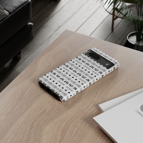 Black and White Southwestern Aztec Pattern Google Pixel Tough Cases - 第 45/131 張圖片