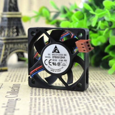 Delta EFB0512HA 5010 12V 0.15A 5CM 3pin Cooling Fan