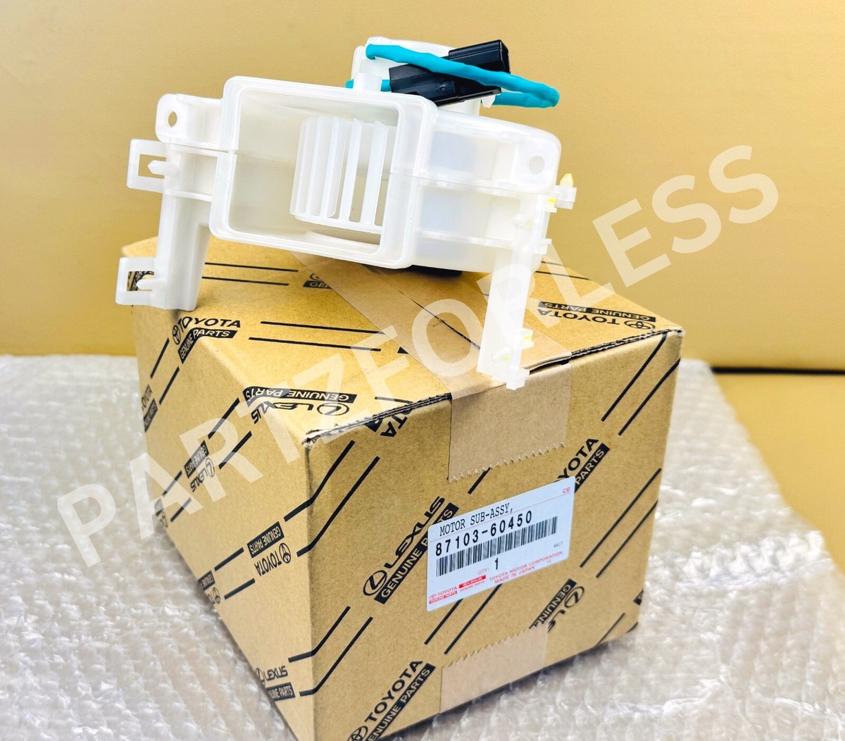 りほ 87103-60450 TOYOTA GENUINE MOTOR SUB-ASSY, BLOWER W/FAN(FOR