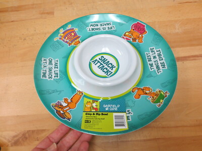 Garfield Party Platter, Chip & Dip Bowl, Cheese Tray, Veggie Tray, Etc.-13''