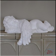 Engel Liebesengel Schlafender Amor Figur Gartenfigur Skulptur Geschenk Kunstharz