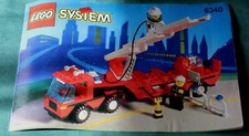 Lego System Feuerwehrleiterwagen 6340  - Komplett ohne Karton