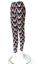 Plus Size Leggings XL-2X Polyester Spandex ALWAYS Multi-Color Tribal Print