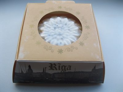 Ziegenmilch handgefertigt 100g Seife Bar Basteln Geschenk Souvenir Lettland Riga Stadt Bild Box