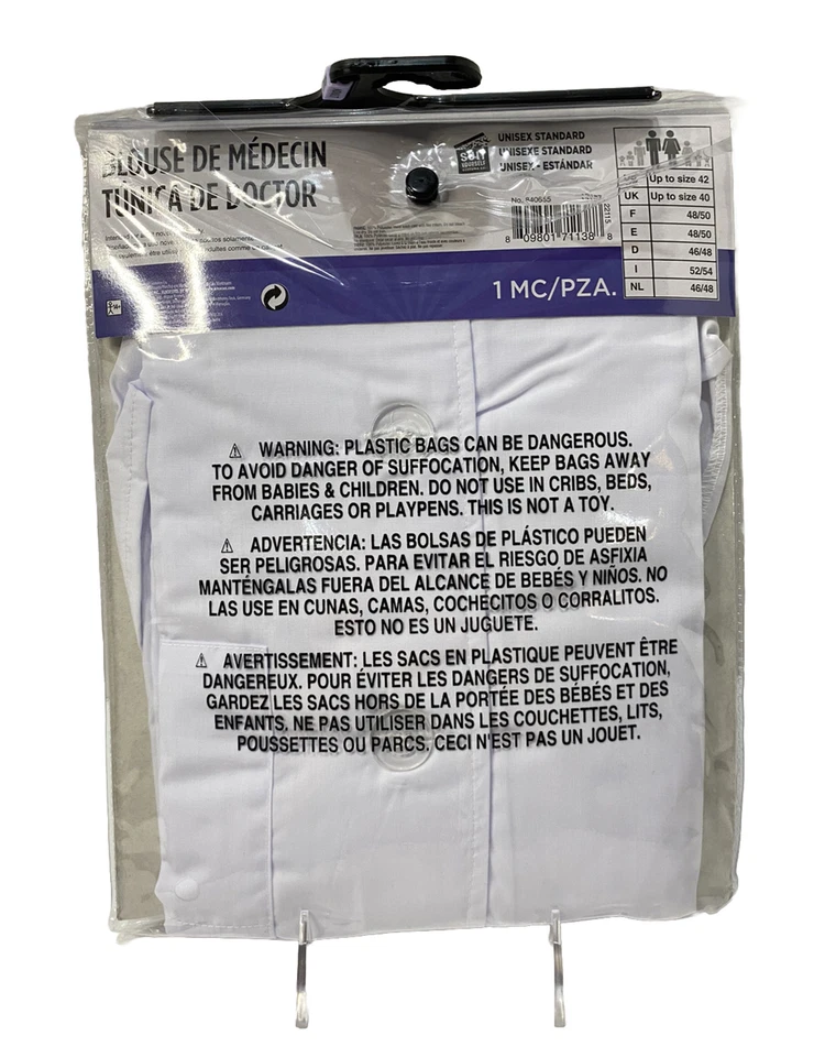 Doctor's Lab пальто белый костюм себя карнавальный костюм вверх Хэллоуин костюм для взрослых - Изображение 4 из 4