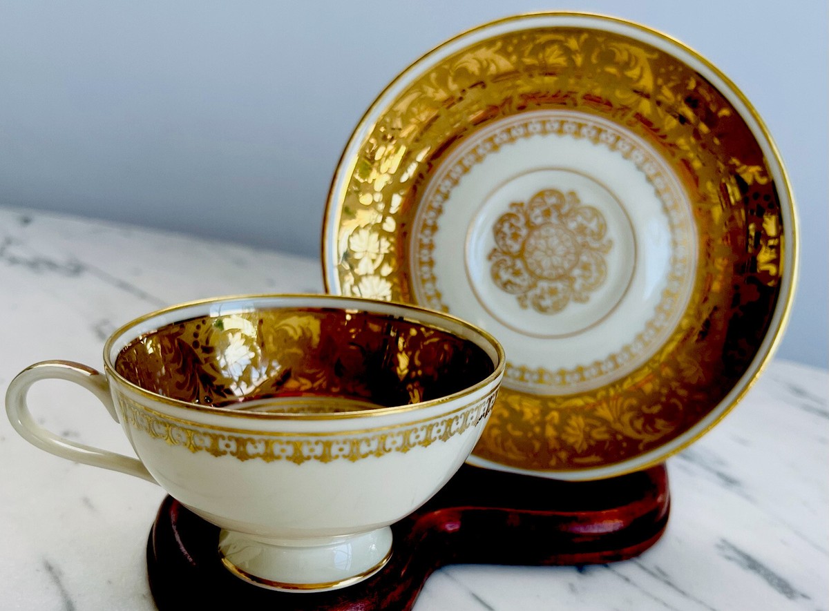 Antique Gold Thomas“Bavaria”Tea Cup And Saucer Germany