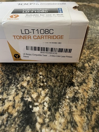 LD LD-T108C Compatible Toner Cartridge Replacement - Dell 2130cn/2135cn Yellow - Picture 3 of 3