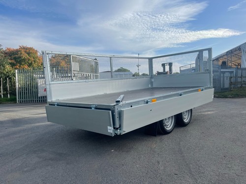 Drop Side Trailer 10,6ft X 5,6ft Twin Axle 2700kg Cage Trailer 3,25m x 1,71m - Picture 6 of 11